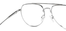 Load image into Gallery viewer, Silver Aviator Full Rim Unisex Eyeglasses by John Jacobs-149421
