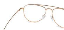 Load image into Gallery viewer, Gold Aviator Full Rim Unisex Eyeglasses by John Jacobs-136118