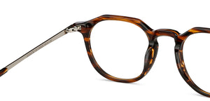 Brown Round Full Rim Unisex Eyeglasses by John Jacobs Computer Glasses-141761