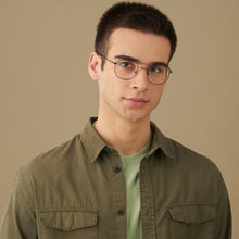 Load image into Gallery viewer, Grey Round Full Rim Unisex Eyeglasses by John Jacobs Computer Glasses-144117