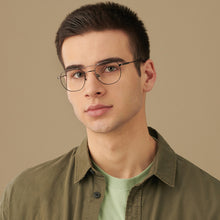 Load image into Gallery viewer, Grey Round Full Rim Unisex Eyeglasses by John Jacobs Computer Glasses-144117