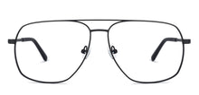Load image into Gallery viewer, Black Aviator Full Rim Unisex Eyeglasses by John Jacobs-136635