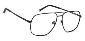 Black Aviator Full Rim Unisex Eyeglasses by John Jacobs-136635