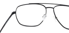 Load image into Gallery viewer, Black Aviator Full Rim Unisex Eyeglasses by John Jacobs-136635