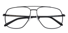 Load image into Gallery viewer, Black Aviator Full Rim Unisex Eyeglasses by John Jacobs-136635