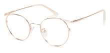 Load image into Gallery viewer, Gold Round Full Rim Unisex Eyeglasses by John Jacobs-136679
