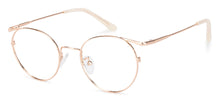 Load image into Gallery viewer, Gold Round Full Rim Unisex Eyeglasses by John Jacobs-136679