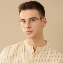 Load image into Gallery viewer, Grey Hexagonal Full Rim Unisex Eyeglasses by John Jacobs-141233