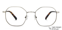 Load image into Gallery viewer, Grey Hexagonal Full Rim Unisex Eyeglasses by John Jacobs-141233