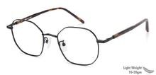 Load image into Gallery viewer, Black Hexagonal Full Rim Unisex Eyeglasses by John Jacobs-136682