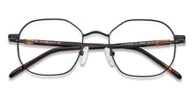 Load image into Gallery viewer, Black Hexagonal Full Rim Unisex Eyeglasses by John Jacobs-136682