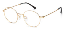 Load image into Gallery viewer, Gold Round Full Rim Unisex Eyeglasses by John Jacobs-136694