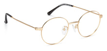 Load image into Gallery viewer, Gold Round Full Rim Unisex Eyeglasses by John Jacobs-136694