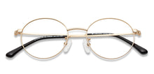 Load image into Gallery viewer, Gold Round Full Rim Unisex Eyeglasses by John Jacobs-136694