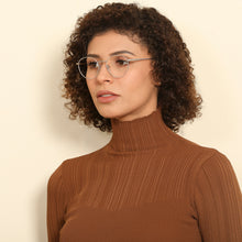 Load image into Gallery viewer, Silver Round Full Rim Unisex Eyeglasses by John Jacobs-137723