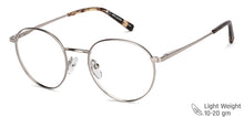 Load image into Gallery viewer, Silver Round Full Rim Unisex Eyeglasses by John Jacobs-137723