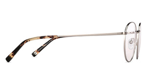 Silver Round Full Rim Unisex Eyeglasses by John Jacobs-137723