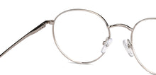 Load image into Gallery viewer, Silver Round Full Rim Unisex Eyeglasses by John Jacobs-137723