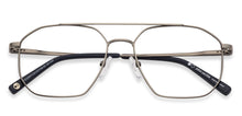 Load image into Gallery viewer, Gunmetal Aviator Full Rim Unisex Eyeglasses by John Jacobs-137726