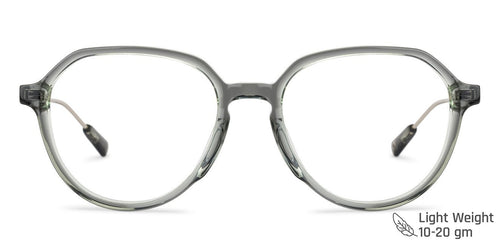 Green Round Full Rim Unisex Eyeglasses by John Jacobs-137740