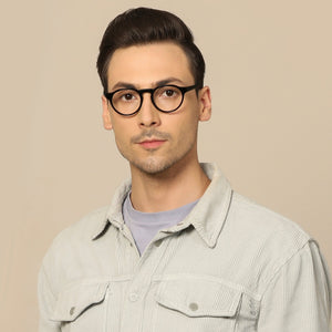 Black Round Full Rim Unisex Eyeglasses by John Jacobs Computer Glasses-143412