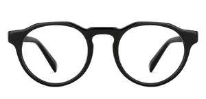 Black Round Full Rim Unisex Eyeglasses by John Jacobs Computer Glasses-143412