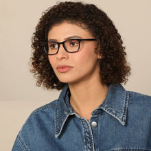 Load image into Gallery viewer, Blue Rectangle Full Rim Unisex Eyeglasses by John Jacobs Computer Glasses-143419