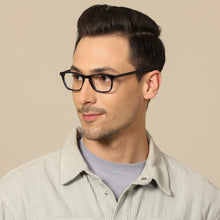 Load image into Gallery viewer, Blue Rectangle Full Rim Unisex Eyeglasses by John Jacobs Computer Glasses-143419