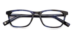 Blue Rectangle Full Rim Unisex Eyeglasses by John Jacobs Computer Glasses-143419