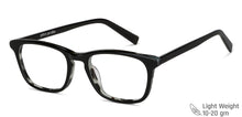 Load image into Gallery viewer, Black Rectangle Full Rim Unisex Eyeglasses by John Jacobs Computer Glasses-143420