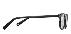 Black Rectangle Full Rim Unisex Eyeglasses by John Jacobs Computer Glasses-143420