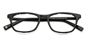 Black Rectangle Full Rim Unisex Eyeglasses by John Jacobs Computer Glasses-143420