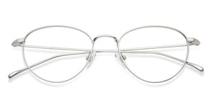 Silver Round Full Rim Men Eyeglasses by John Jacobs JJ-137909