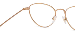 Gold Round Full Rim Unisex Eyeglasses by John Jacobs JJ-137910