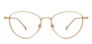 Gold Round Full Rim Unisex Eyeglasses by John Jacobs JJ-137910
