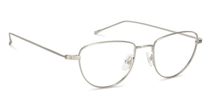 Silver Cat Eye Full Rim Women Eyeglasses by John Jacobs-137912