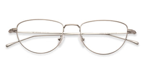 Silver Cat Eye Full Rim Women Eyeglasses by John Jacobs-137912