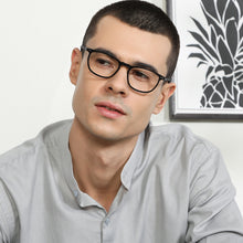 Load image into Gallery viewer, Black Rectangle Full Rim Unisex Eyeglasses by John Jacobs-137916