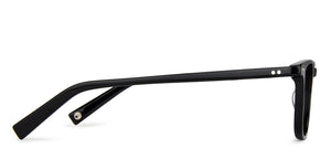 Black Rectangle Full Rim Unisex Eyeglasses by John Jacobs-137916