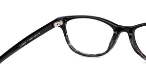 Black Cat Eye Full Rim Women Eyeglasses by John Jacobs-137917