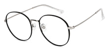 Load image into Gallery viewer, Black Round Full Rim Unisex Eyeglasses by John Jacobs-148387