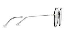 Load image into Gallery viewer, Black Round Full Rim Unisex Eyeglasses by John Jacobs-148387