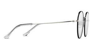 Black Round Full Rim Unisex Eyeglasses by John Jacobs-148387