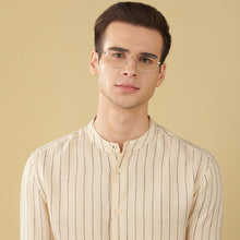 Load image into Gallery viewer, Silver Square Full Rim Unisex Eyeglasses by John Jacobs Computer Glasses-144390