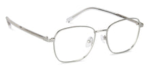Load image into Gallery viewer, Silver Square Full Rim Unisex Eyeglasses by John Jacobs Computer Glasses-144390