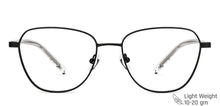 Load image into Gallery viewer, Black Square Full Rim Unisex Eyeglasses by John Jacobs Computer Glasses-144391