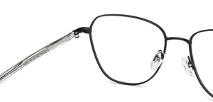 Black Square Full Rim Unisex Eyeglasses by John Jacobs Computer Glasses-144391