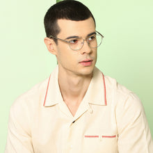 Load image into Gallery viewer, Silver Round Full Rim Unisex Eyeglasses by John Jacobs-138338