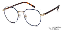 Load image into Gallery viewer, Blue Hexagonal Full Rim Unisex Eyeglasses by John Jacobs Computer Glasses-144399