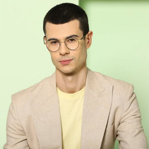 Blue Hexagonal Full Rim Unisex Eyeglasses by John Jacobs Computer Glasses-144399